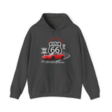 C6 Corvette Route 66 100th Anniversary Hooded Sweatshirt – Legends of the Road, Perfect for the Corvette Fan