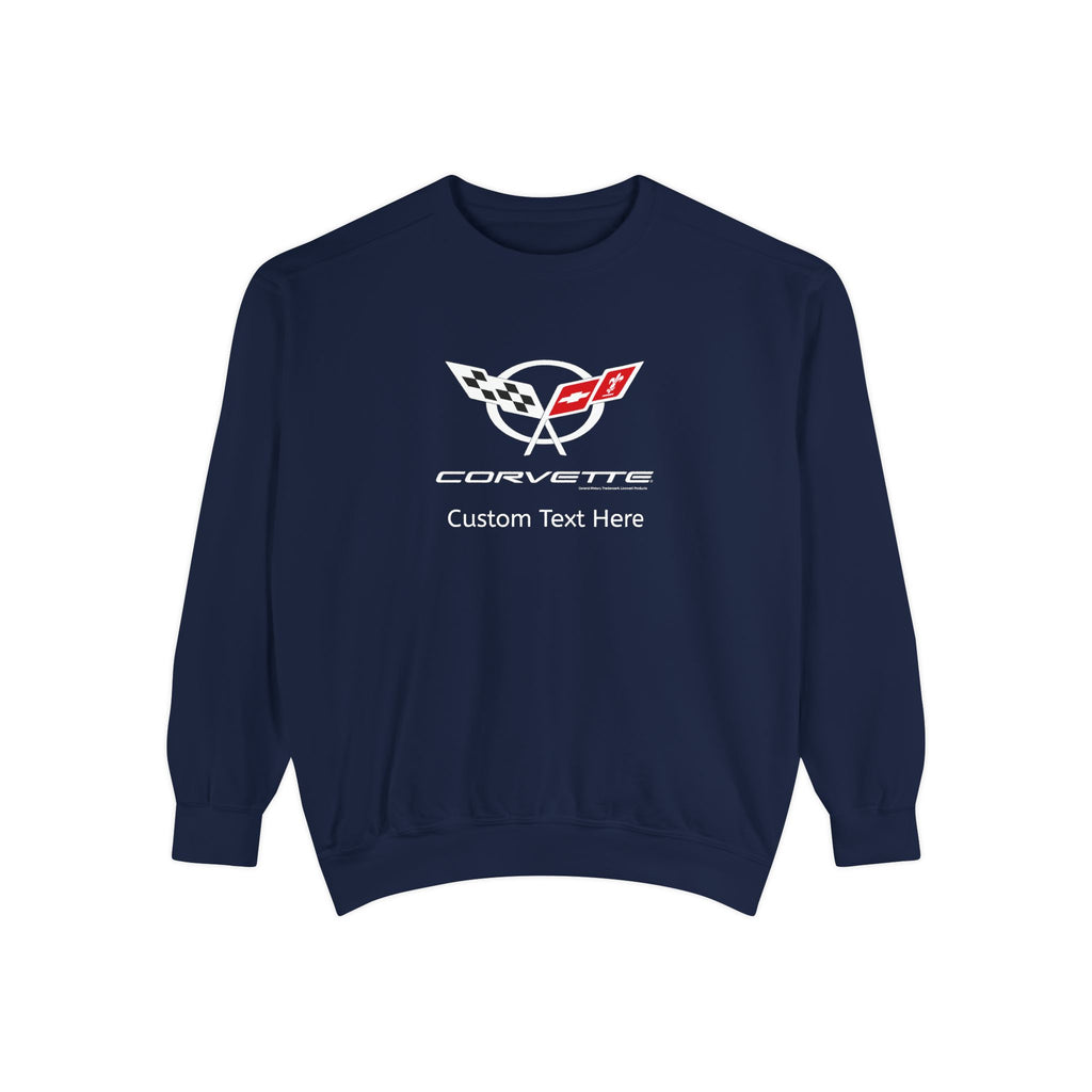 Personalized C5 Corvette Comfort Colors® Unisex Garment-Dyed  Premium Sweatshirt, Cotton Blend, Relaxed Fit, Chevrolet Enthusiasts, Official Licensed Apparel, Unique Gift for Him or Her