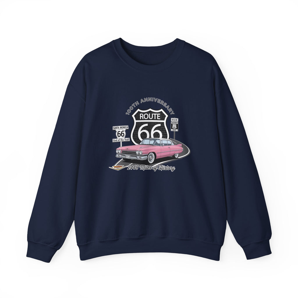 Pink Cadillac Route 66 100th Anniversary Cotton Blend Sweatshirt – Legends of the Road
