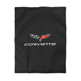 Corvette C6 Black Microfiber Carbon Duvet Cover – Sleek Style for Car Lovers