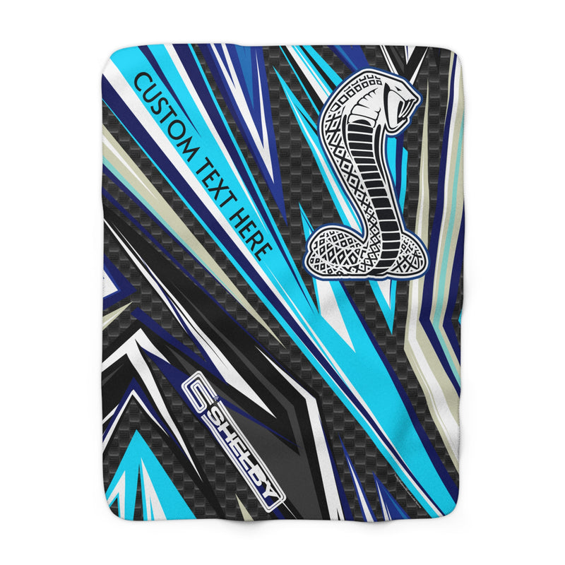 Shelby Cobra Carbon  2 Sherpa Fleece Blanket