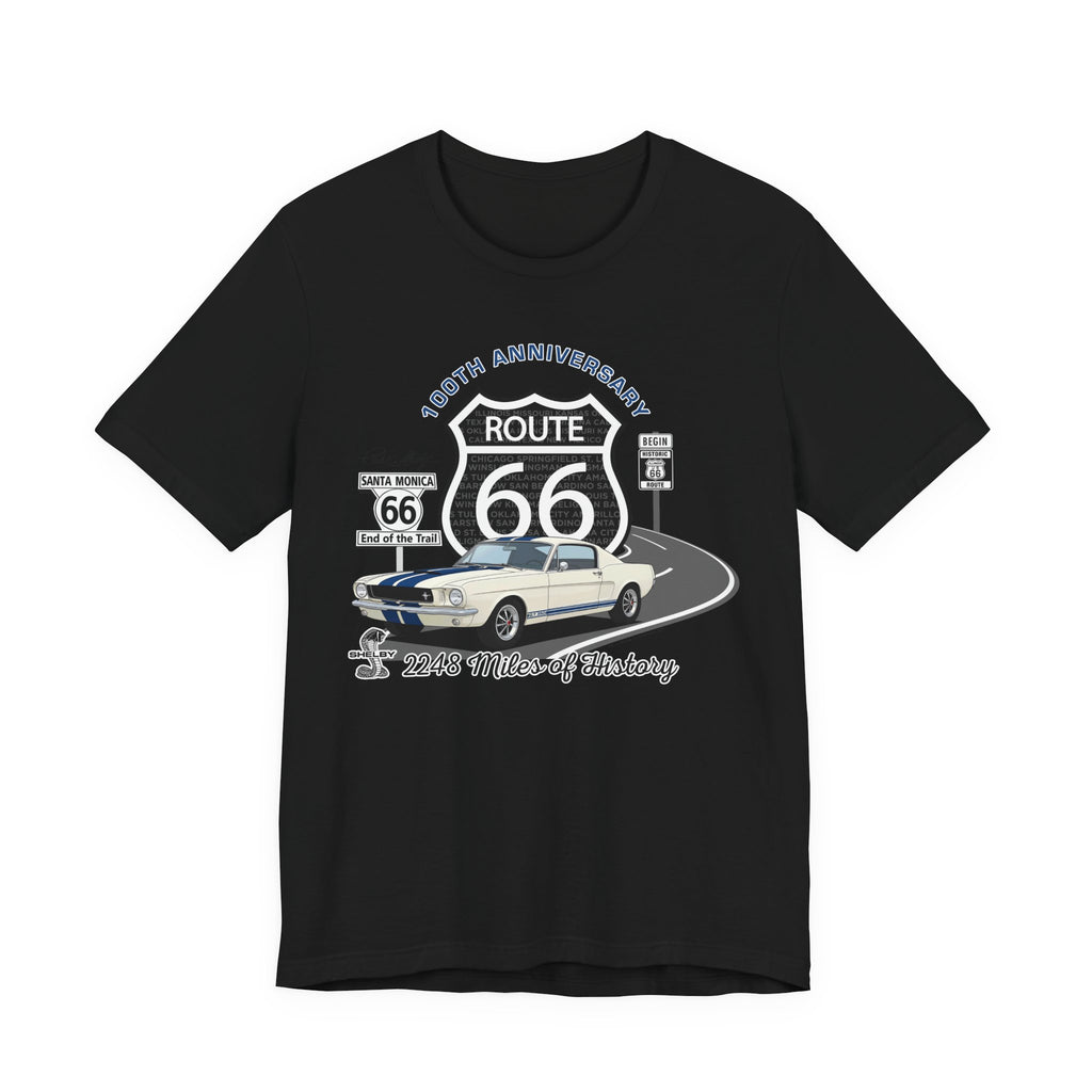 Shelby GT350 Route 66 100th Anniversary Short Sleeve Tee-Legends of the Road, Shelby Fan Favorite