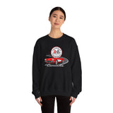 C1 Corvette Emblem & Track Crew Neck Cotton Blend Sweatshirt – Legends of the Road, Perfect for the Corvette Fan