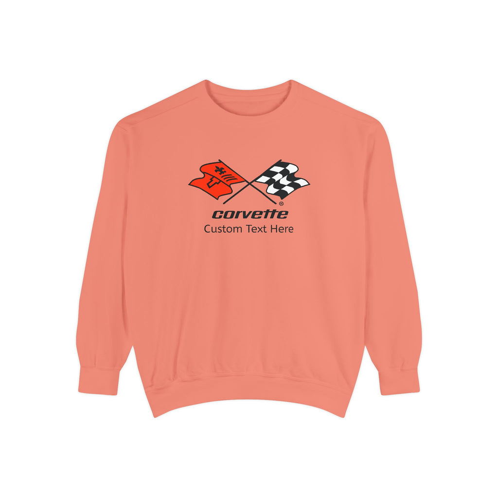 Personalized C3 Corvette Comfort Colors® Unisex Garment-Dyed Premium Sweatshirt, Cotton Blend, Relaxed Fit, Chevrolet Car Lovers, Chevy Fans, Official Licensed Apparel, Ideal Custom Gift for Him or Her