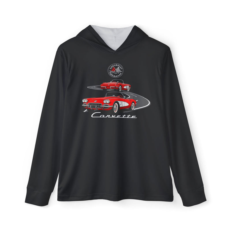 C1 Corvette Dual View Hooded Performance Hoodie – Legends of the Road, Perfect for the Corvette Fan