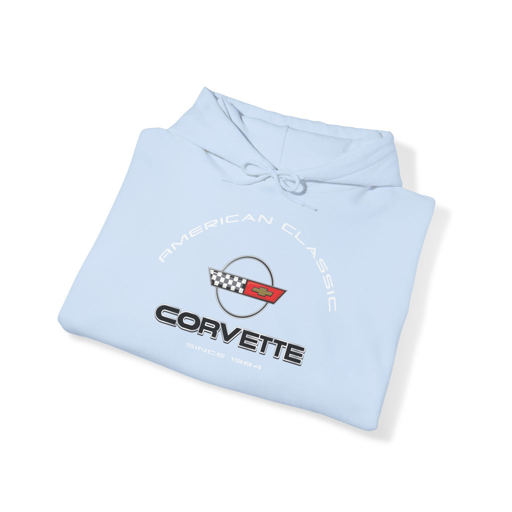 C4 Corvette Heavy Blend Hooded Sweatshirt, perfect for cool crisp days, DE