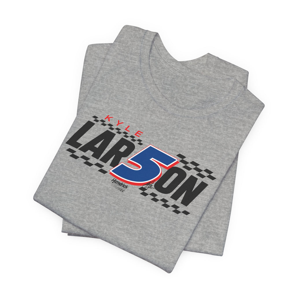 Hendrick Motorsports Kyle Larson #5 Checkered Flag T-Shirt