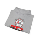C1 Corvette American Classic Emblem Cotton Blend Hooded Sweatshirt – Legends of the Road, Perfect for the Corvette Fan