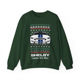 Carroll Shelby Personalized Ugly Christmas  Crewneck Sweatshirt