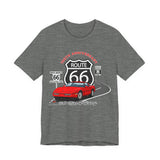C4 Corvette Route 66 100th Anniversary Short Sleeve Tee – Legends of the Road, Perfect for the Corvette Fan