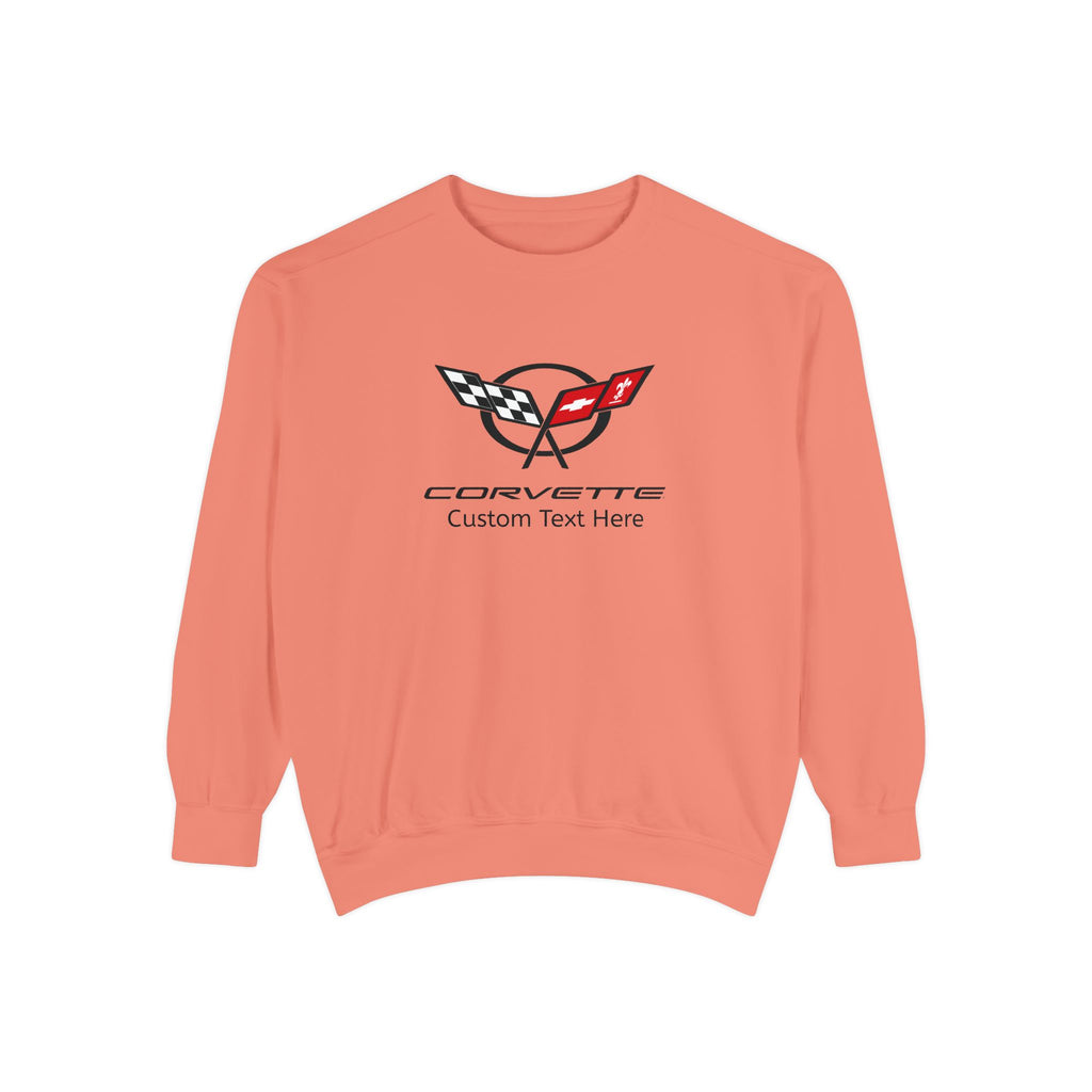 Personalized C5 Corvette Comfort Colors® Unisex Garment-Dyed  Premium Sweatshirt, Cotton Blend, Relaxed Fit, Chevrolet Enthusiasts, Official Licensed Apparel, Unique Gift for Him or Her