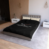 Corvette C6 Personalized Black Microfiber Duvet Cover – Sleek Style for Car Lovers