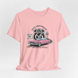 Pink Cadillac Route 66 100th Anniversary Short Sleeve Tee – Legends of the Road