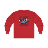 Shelby Blue Cobra 427 "250 Years of Freedom" America 250 Long-Sleeve T-Shirt