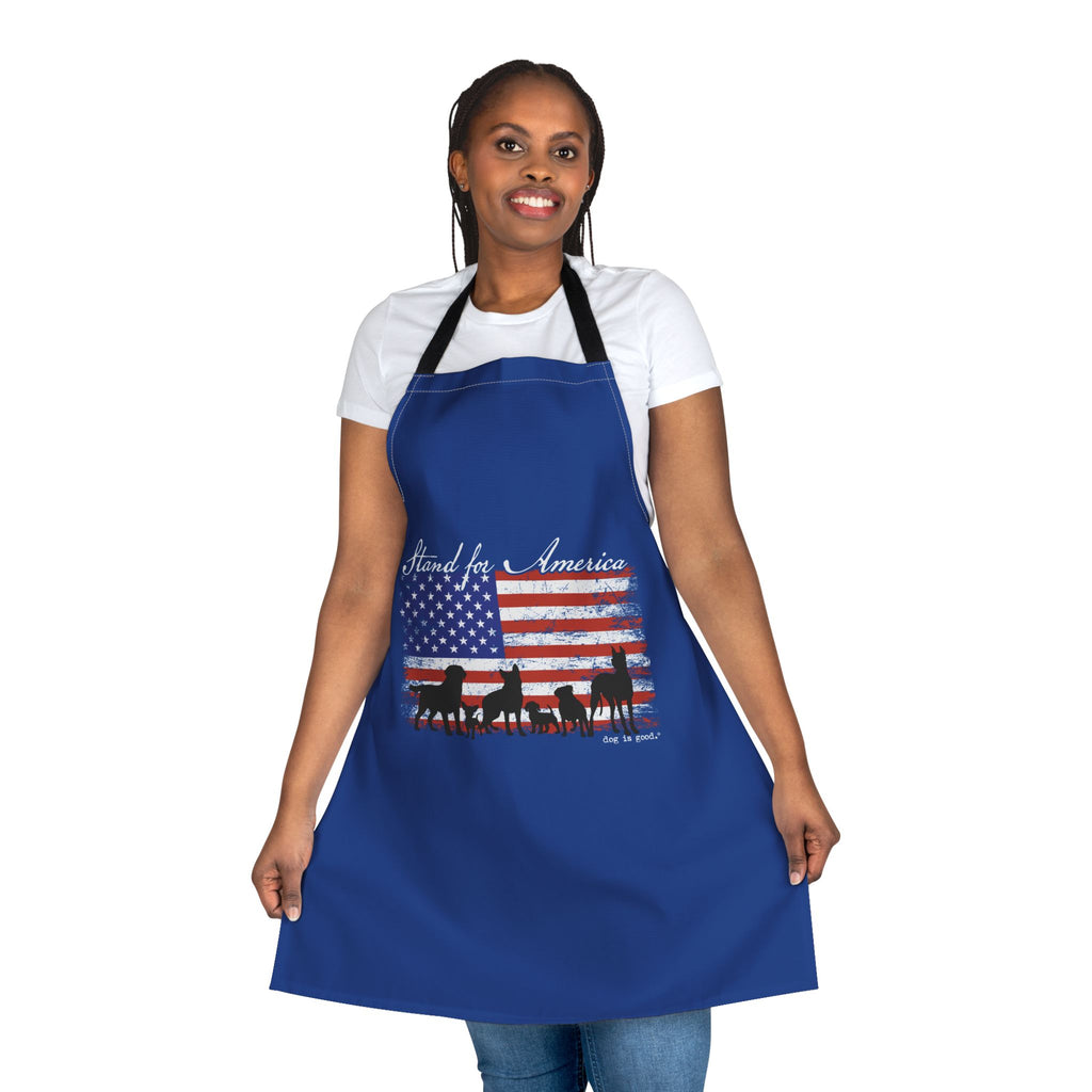 Dog is Good Stand for America Patriotic Dog Lover’s Chef Apron