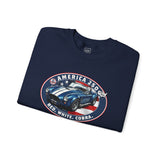 Shelby Blue Cobra 427 "Red. White. Cobra." America 250 Oval Crewneck Sweatshirt