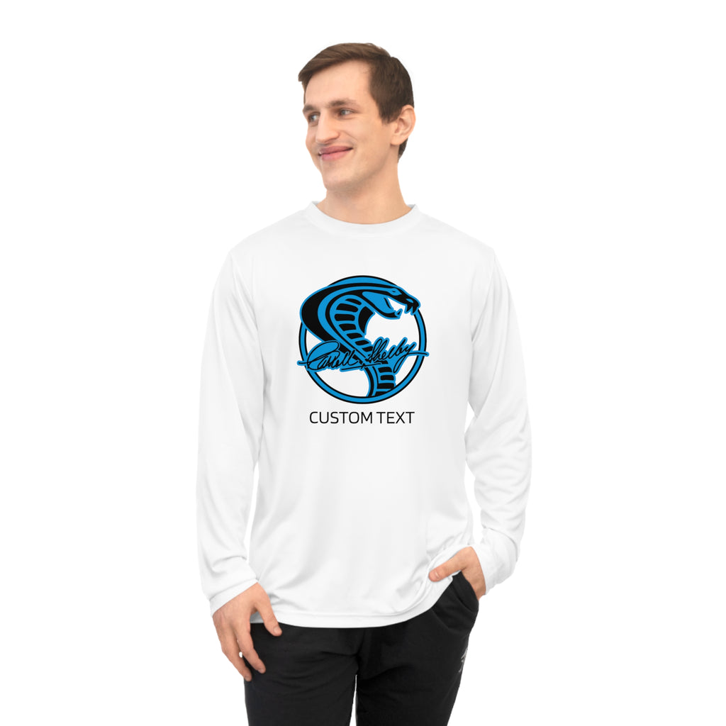 Team Shelby Cobra Circle Logo SS Personalized Unisex Performance Long Sleeve Shirt, UPF 40+ UV Protection, Customizable, Shelby Enthusiasts Gifts