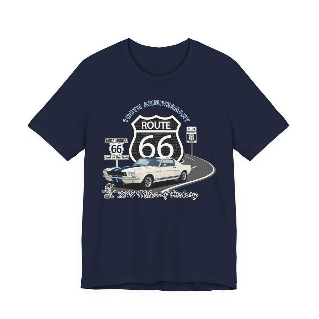 Shelby GT350 Route 66 100th Anniversary Short Sleeve Tee-Legends of the Road, Shelby Fan Favorite