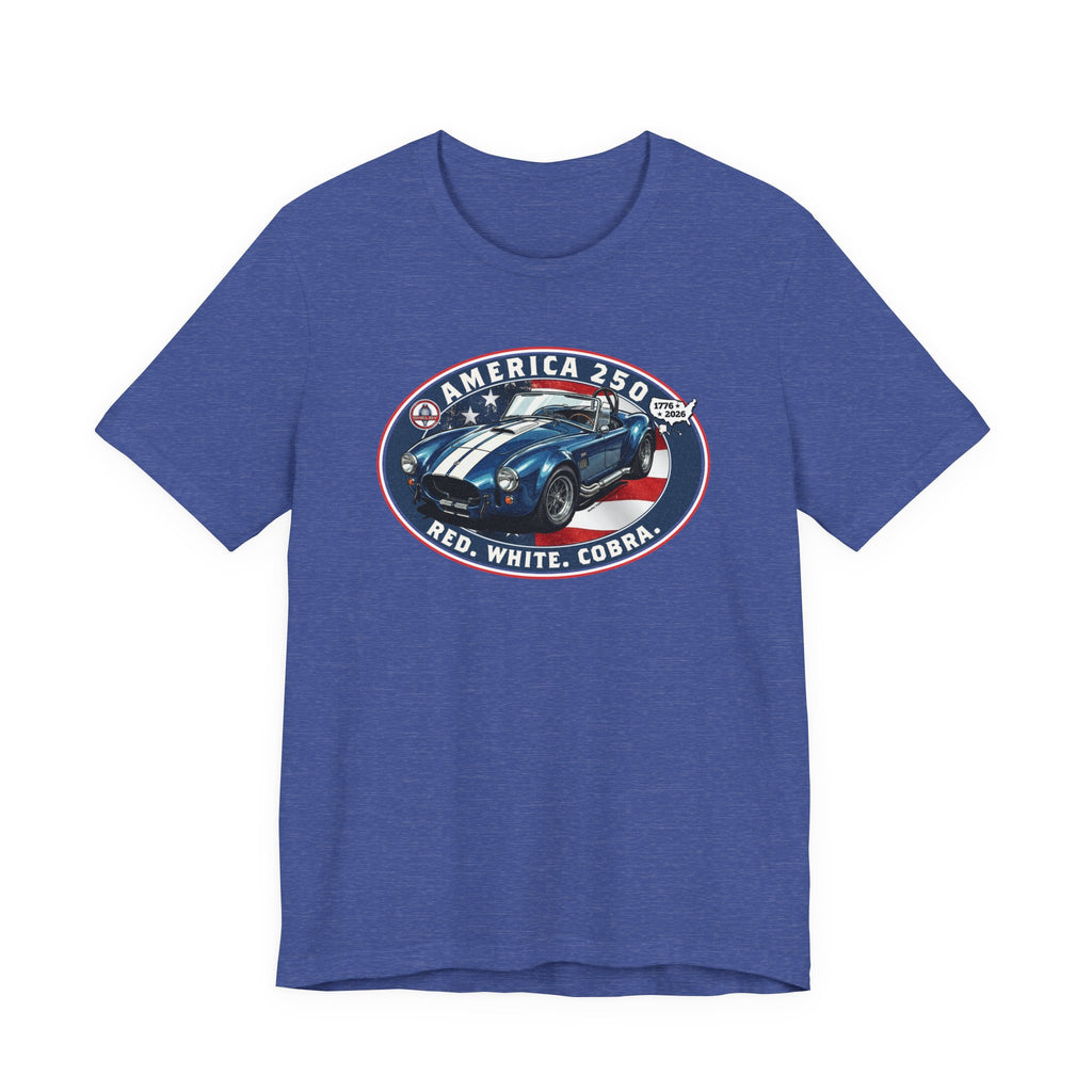 Shelby America 250 "Red. White. Cobra." Premium Cobra 427 Oval Short-Sleeve Tee