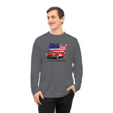 C1 Corvette American Flag Hooded Performance Long Sleeve Tee Legends of the Road – Perfect for the Corvette Fan