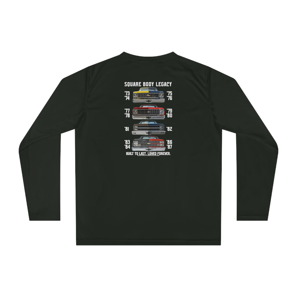 Chevrolet C10 Square Body Legacy Ultra‑Light Performance Long Sleeve Tee