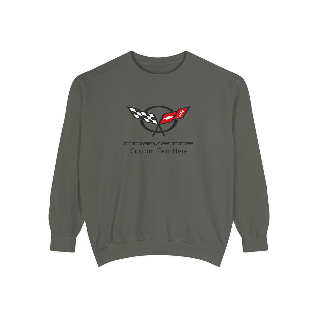 Personalized C5 Corvette Comfort Colors® Unisex Garment-Dyed  Premium Sweatshirt, Cotton Blend, Relaxed Fit, Chevrolet Enthusiasts, Official Licensed Apparel, Unique Gift for Him or Her