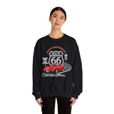 C3 Corvette Route 66 100th Anniversary Cotton Blend Sweatshirt – Legends of the Road, Perfect for the Corvette Fan