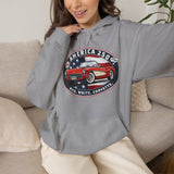 Corvette C1 "Red. White. Corvette." America 250 Oval Pullover Hoodie