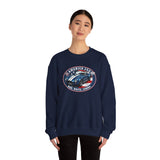 Shelby Blue Cobra 427 "Red. White. Cobra." America 250 Oval Crewneck Sweatshirt
