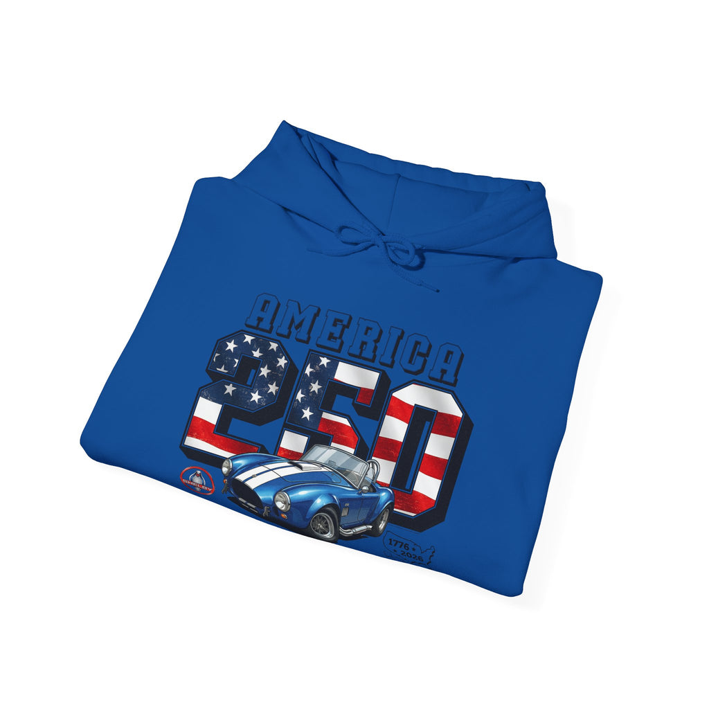 Shelby America 250 "Red. White. Cobra." Premium Cobra 427 Graphic Pullover Hoodie