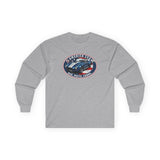 Shelby Cobra 427 "Red. White. Cobra." America 250 Oval Long-Sleeve T-Shirt