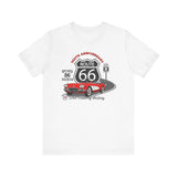 C1 Corvette Route 66 100th Anniversary Short Sleeve Tee – Legends of the Road, Perfect for the Corvette Fan