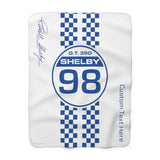 Shelby 98 Checkered Lightweight Personalized Blanket