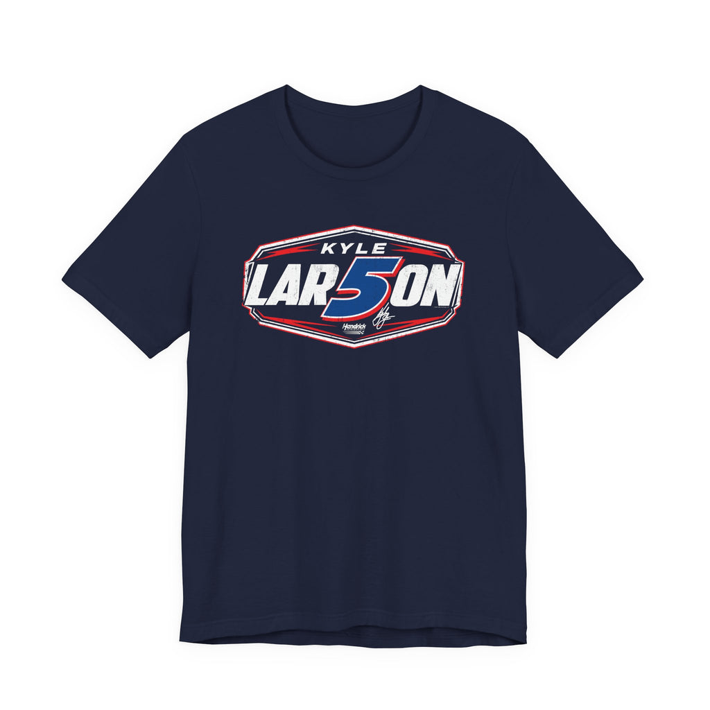 Hendrick Motorsports Kyle Larson #5 Dark Shield Signature T-Shirt