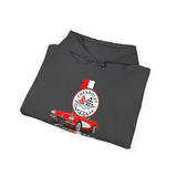 C1 Corvette Vertical Stripe Emblem Cotton Blend Hooded Sweatshirt – Legends of the Road, Perfect for the Corvette Fan