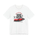 C6 Corvette Route 66 100th Anniversary Short Sleeve Tee – Legends of the Road, Perfect for the Corvette Fan