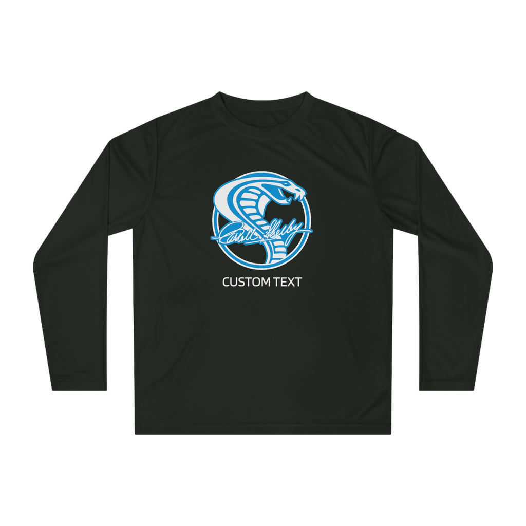 Team Shelby Cobra Circle Logo SS Personalized Unisex Performance Long Sleeve Shirt, UPF 40+ UV Protection, Customizable, Shelby Enthusiasts Gifts