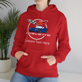 Custom Chevy C6 Corvette Hoodie, Personalized Blue Car Color Sweatshirt, Unisex Pullover for Car Enthusiasts, Great Gift for Corvette Fans