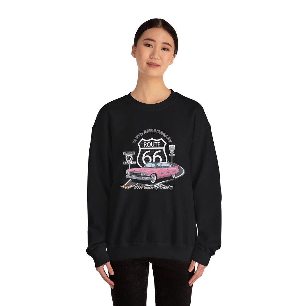 Pink Cadillac Route 66 100th Anniversary Cotton Blend Sweatshirt – Legends of the Road