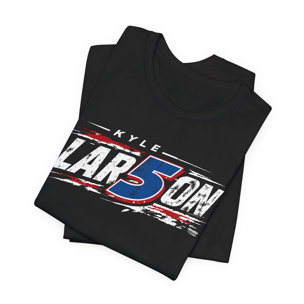 Hendrick Motorsports Kyle Larson #5 Speed Slash Distressed T-Shirt