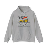 C6 Corvette Personalized Custom Car Color Cotton Blend Hooded Sweatshirt- YELLOW