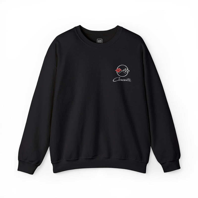 Corvette C2 Embroidered Logo Heavy Blend Sweatshirt - Classic Fit Hoodie for Men & Women – Soft, Warm, Stylish Pullover for Everyday Wear