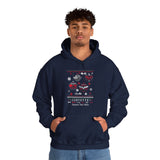 Corvette Ugly Sweater Christmas Personalized Cotton Blend Hooded Sweatshirt