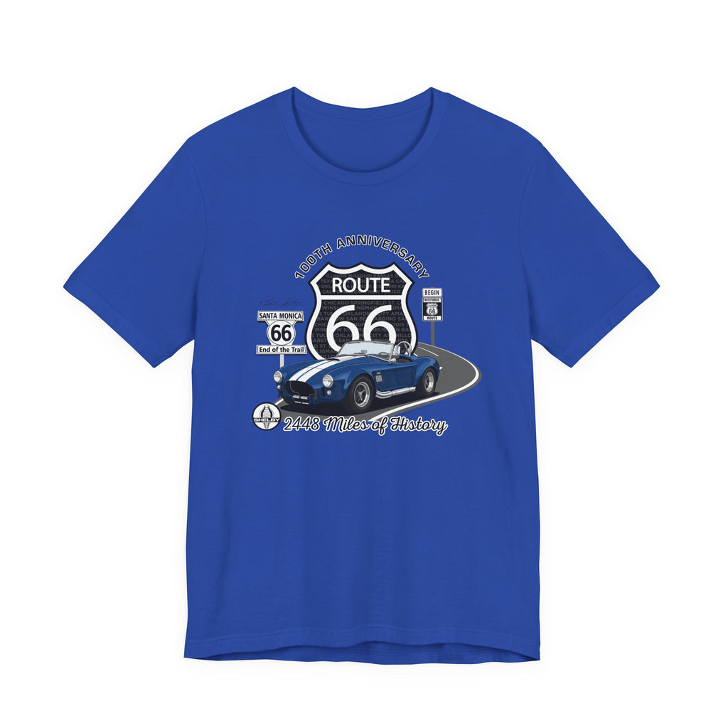 Shelby Blue Cobra “End of the Trail” Route 66 100th Anniversary T-Shirt