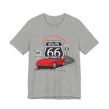 C4 Corvette Route 66 100th Anniversary Short Sleeve Tee – Legends of the Road, Perfect for the Corvette Fan