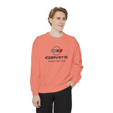 Personalized C4 Corvette Comfort Colors Unisex Garment-Dyed Premium Sweatshirt, Cotton Blend, Relaxed Fit, Chevrolet Enthusiasts, Official Licensed Apparel, Perfect Gift for Him or Her, A Signature Select Product