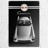 Corvette 1953 C1 18"x12" Metal Wall Decor – Vintage Muscle Car Premium Aluminum Wall Art, Classic Muscle Car Decor for Garage, Man Cave, Bar, or Home