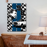 Carroll Shelby Signature 98 18"x12" Metal Wall Decor – Vintage Muscle Car Premium Aluminum Wall Art, Classic Muscle Car Decor for Garage, Man Cave, Bar, or Home