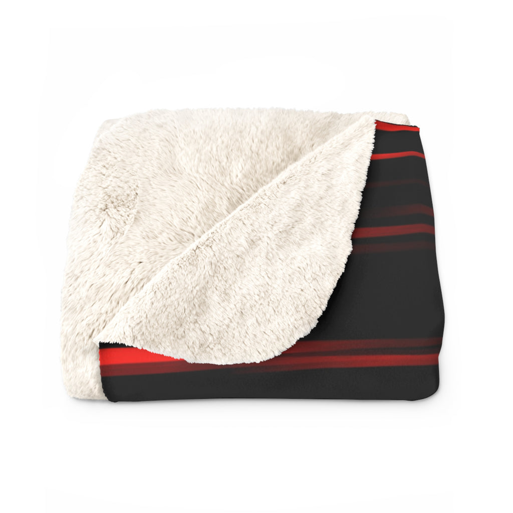 Personalized C6 Corvette Racing Speed Lines Decorative Sherpa Blanket, Perfect for Chilly Days