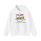 C6 Corvette Personalized Custom Car Color Cotton Blend Hooded Sweatshirt- YELLOW